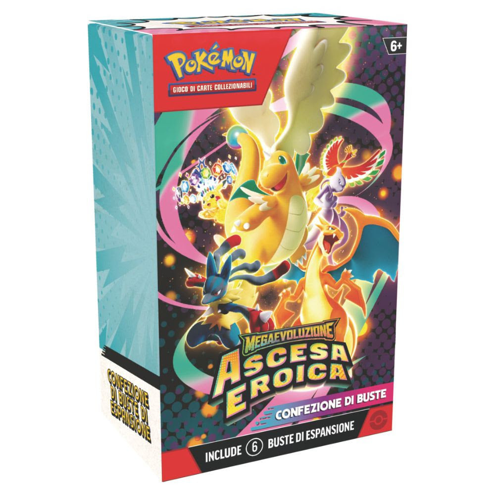 PRE-ORDER POKEMON 2.5 BUNDLE 6 BUSTE MEGAEVOLUZIONE - ASCESA EROICA (IT)