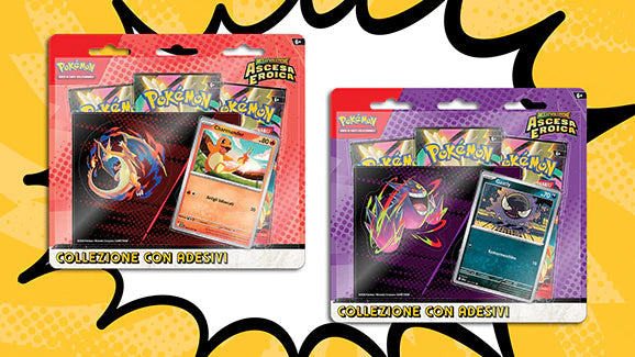PRE-ORDER- POKEMON M2.5 COLLEZIONE CON ADESIVI MEGAEVOLUZIONE - ASCESA EROICA (IT)